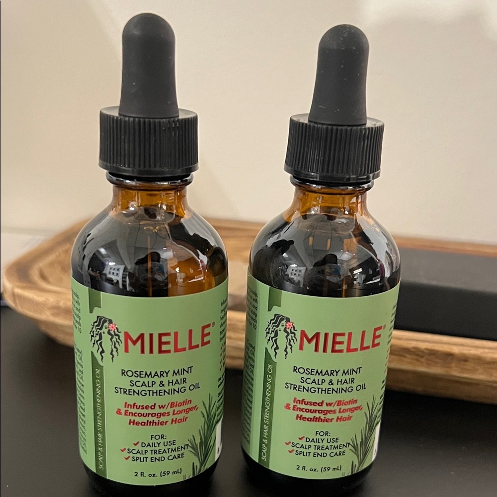 🌿 MIELLE Rosemary Mint Scalp & Hair Strengthening Oil - 2 BOTTLES